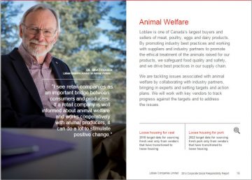 Professor David Fraser Named Loblaw Animal Welfare Advisor