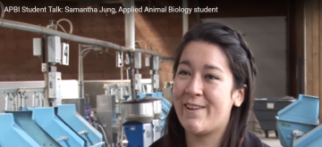 NSERC Undergraduate Student Research Award recipient Samantha Jung